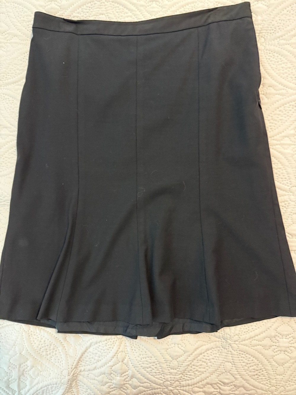 LOFT Black Skirt with Tailored Waistband